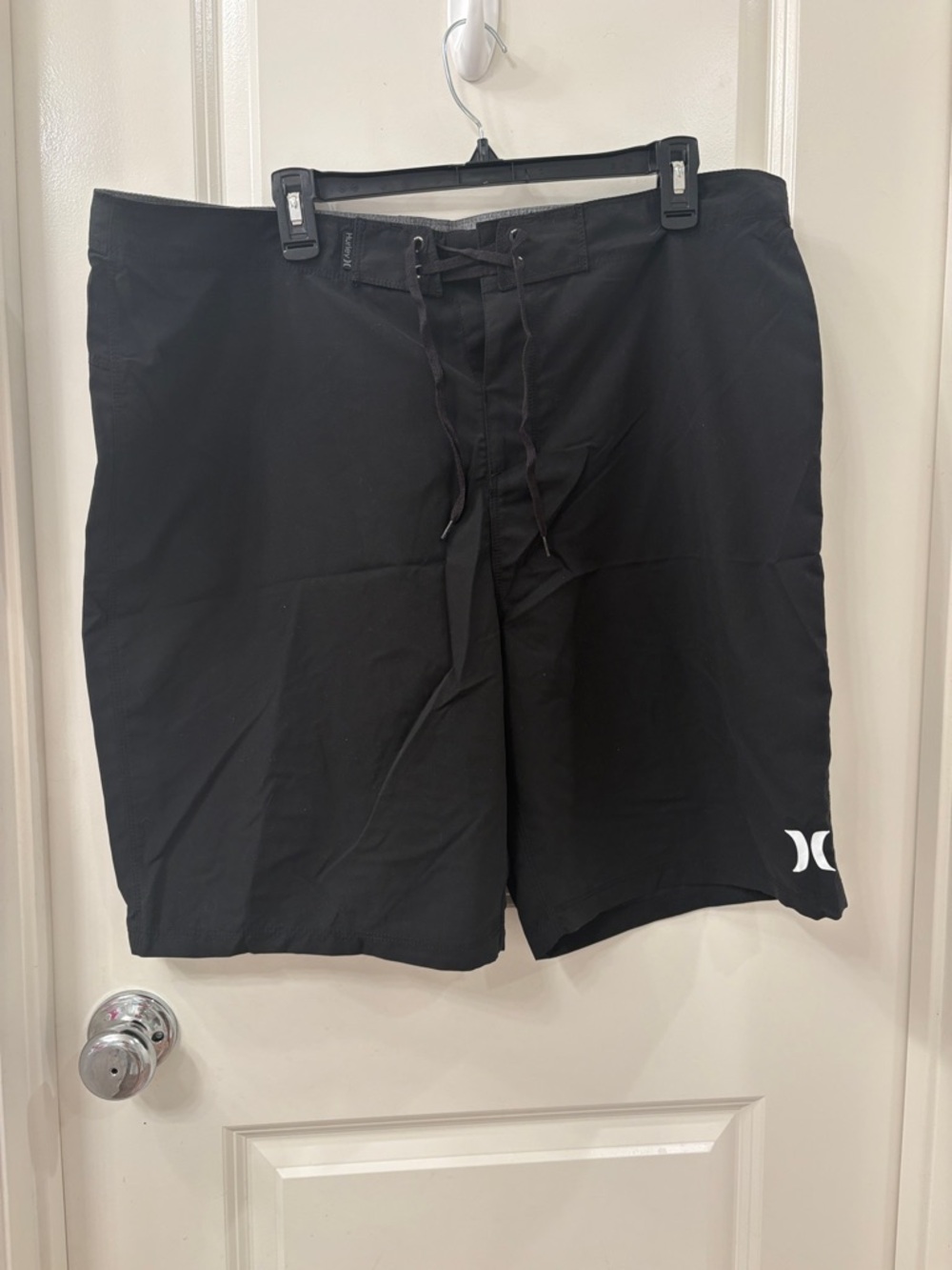 Hurley Black Surf Boardshorts with White Logo